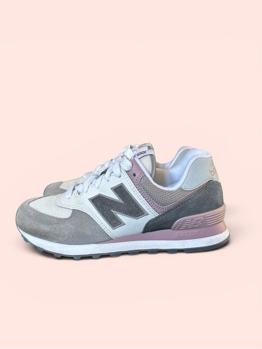 New Balance Women’s 574 Grey Sneakers WL574IK2 Size 7